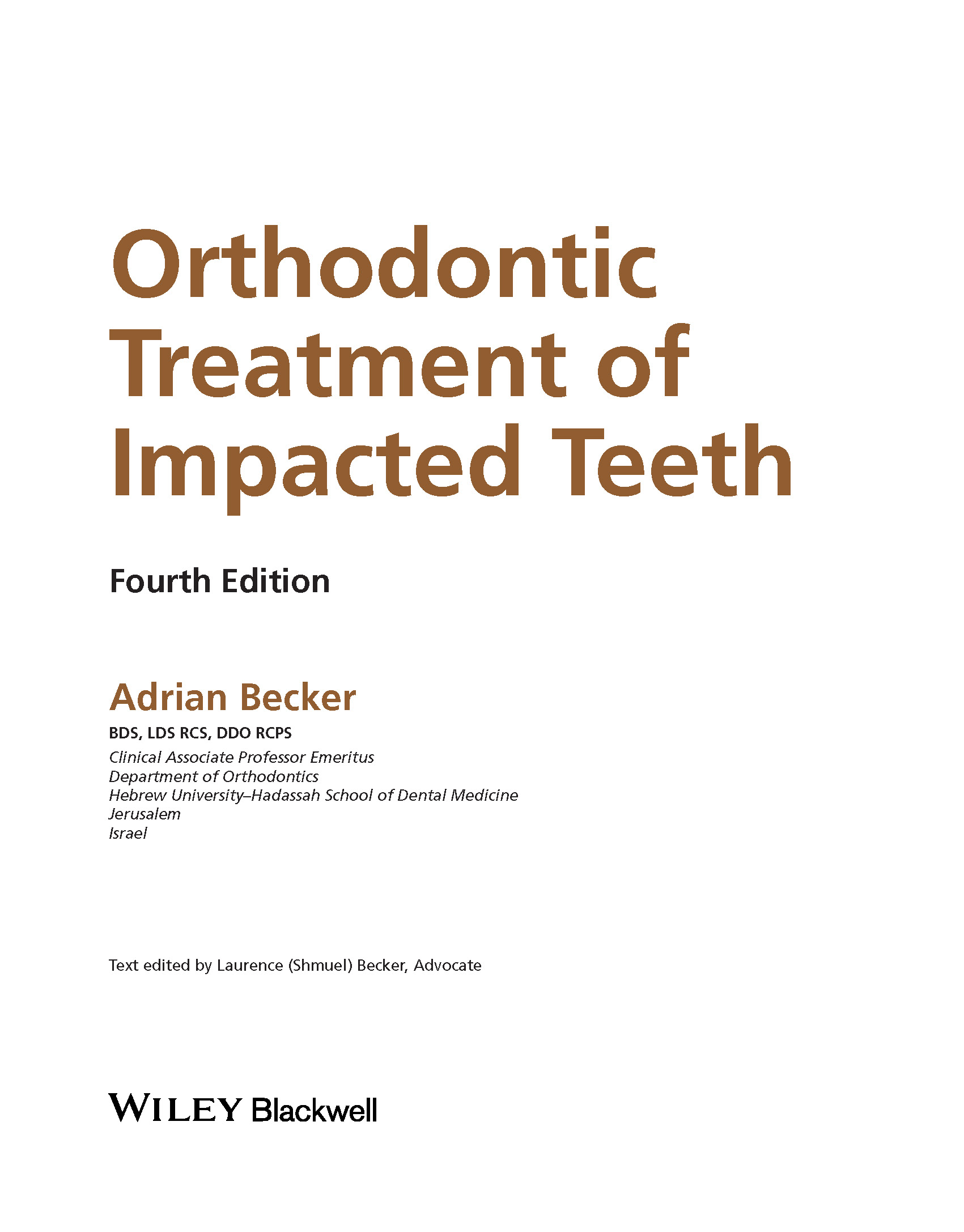 Orthodontic Treatment Of Impacted Teeth 4e 2022 انتشارات شایان نمودار