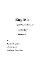 zaban 2 _Page_01 English for the students of Dentistry(volume 2) - Image 2