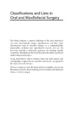 Classifications and Lists in Oral and Maxillofacial Surgery - Image 2